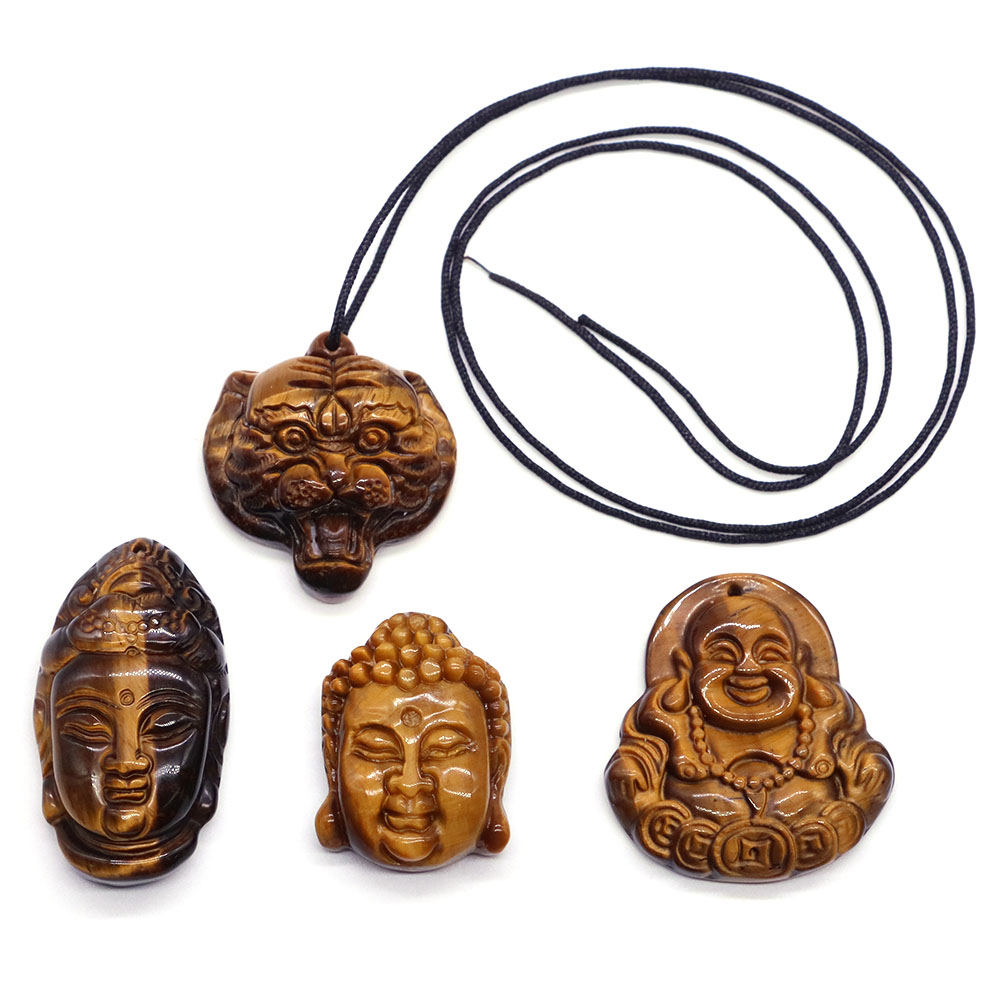 Piedras Naturales de Ojo de Ti - Crystal Pendant Necklace Natural Stone reseña y precio
