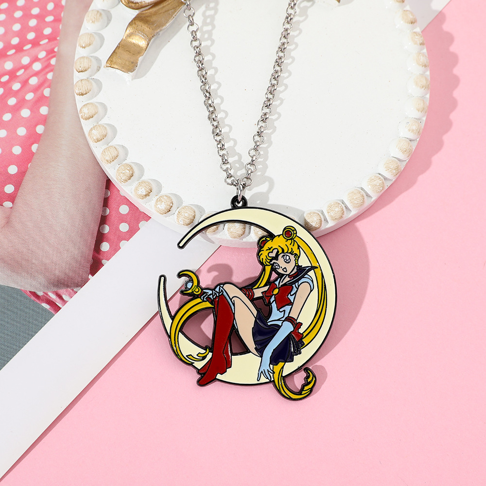 Collar de metal esmaltado con  - Anime Pendant Necklace reseña y precio