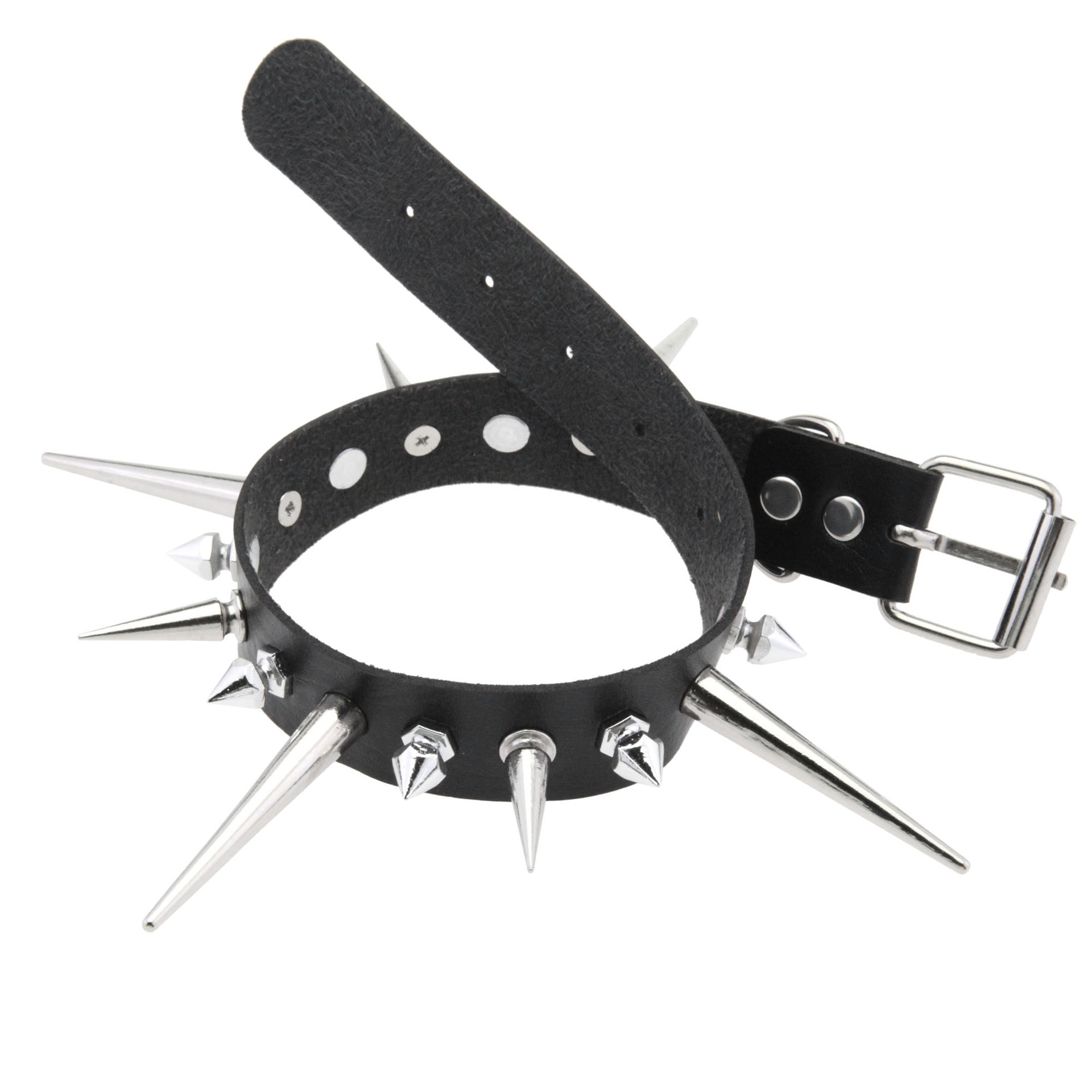 KMVEXO-gargantilla de Punta la - Goth Punk Spike Choker reseña y precio