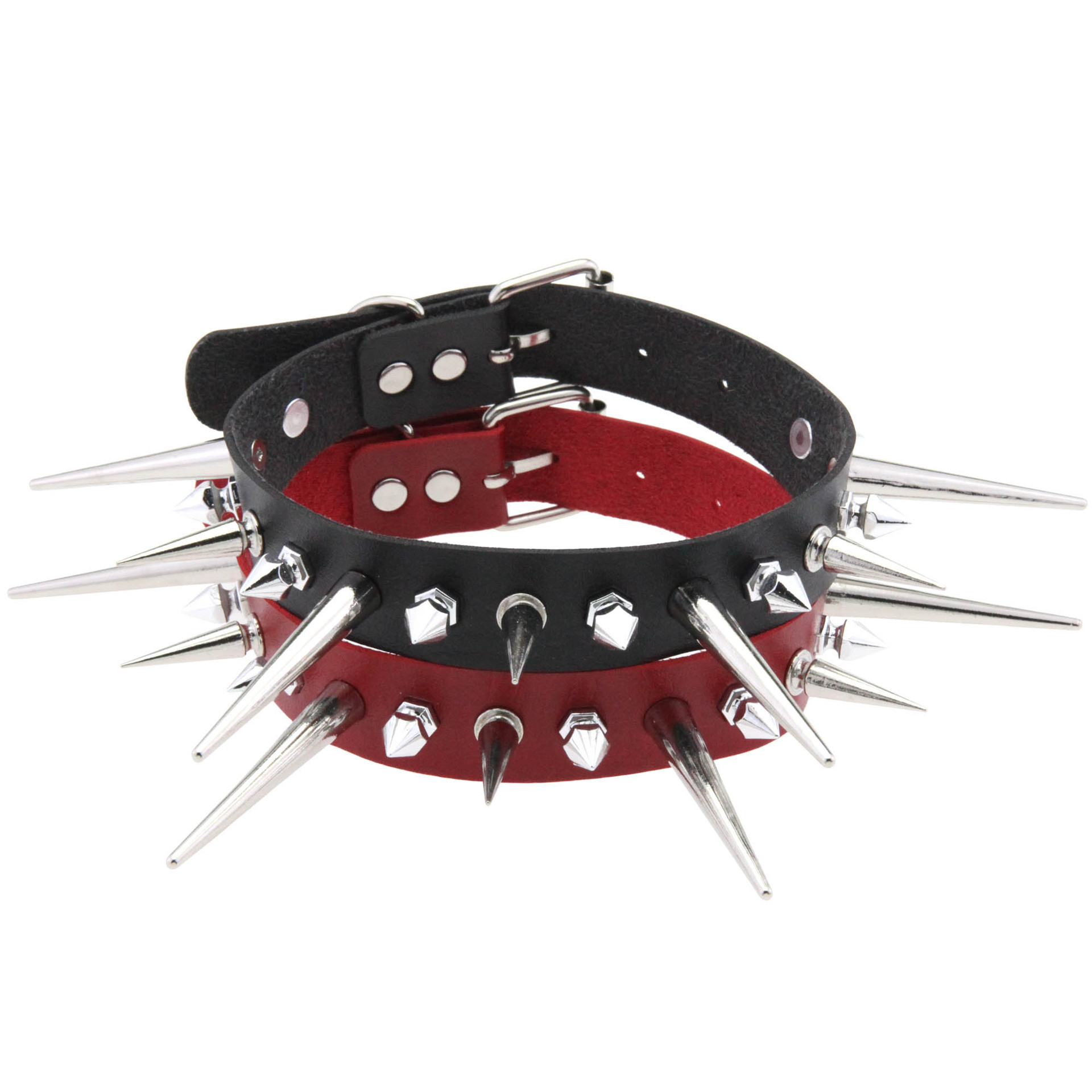 KMVEXO-gargantilla de Punta la - Goth Punk Spike Choker reseña y precio