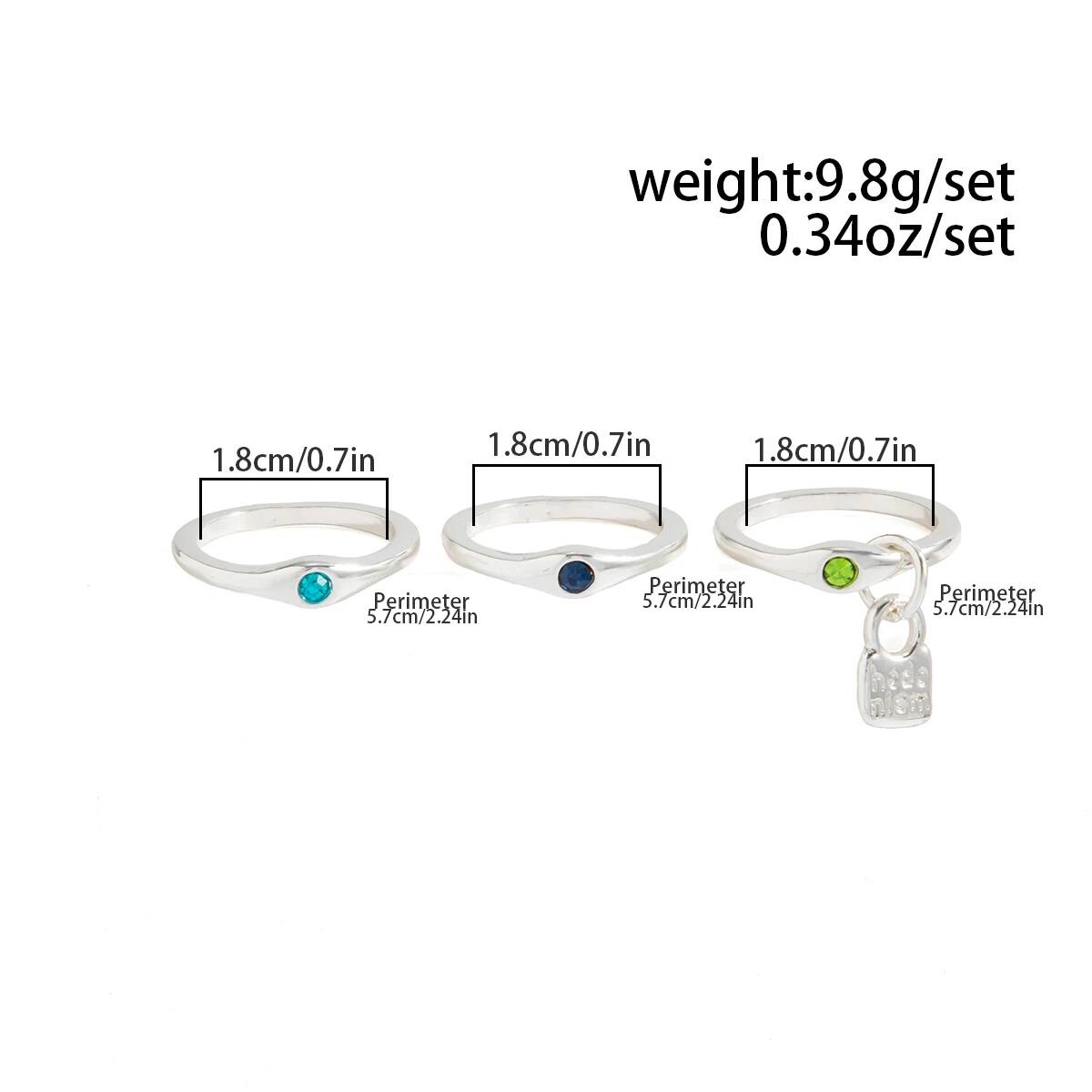 Ingemark Juego de 3 Anillos Ap - Vintage Punk Knuckle Rings Set reseña y precio