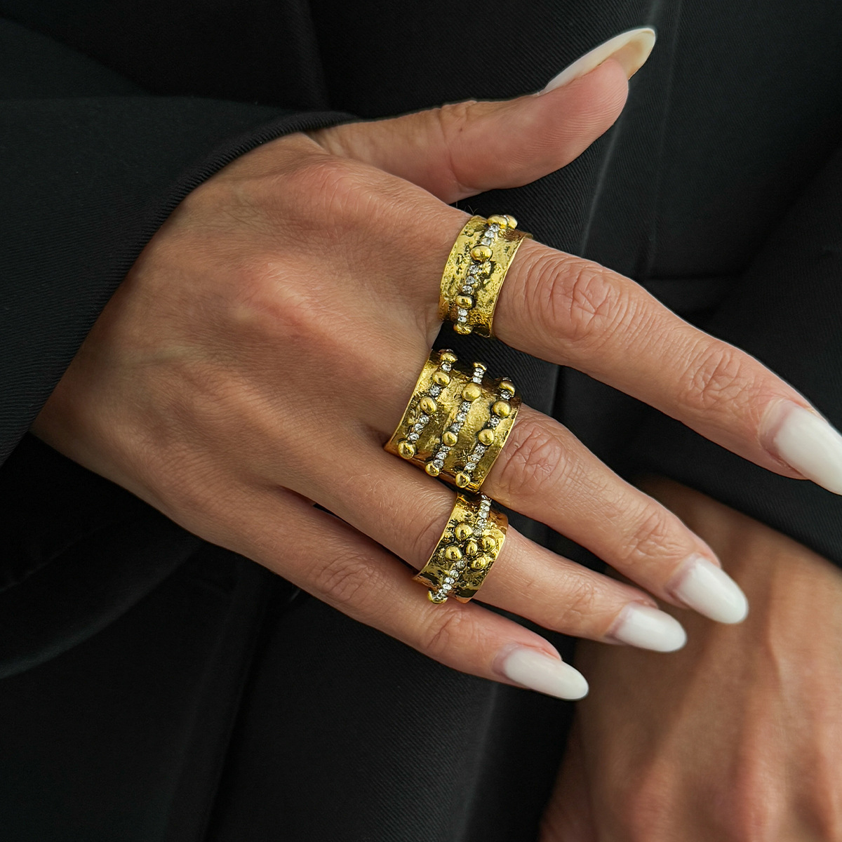 Juego de 3 Anillos Ajustables  - Vintage Punk Knuckle Rings Set reseña y precio