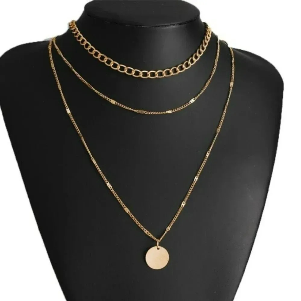 Collares con colgante en capas - Layered Pendant Necklace Aesthetic reseña y precio