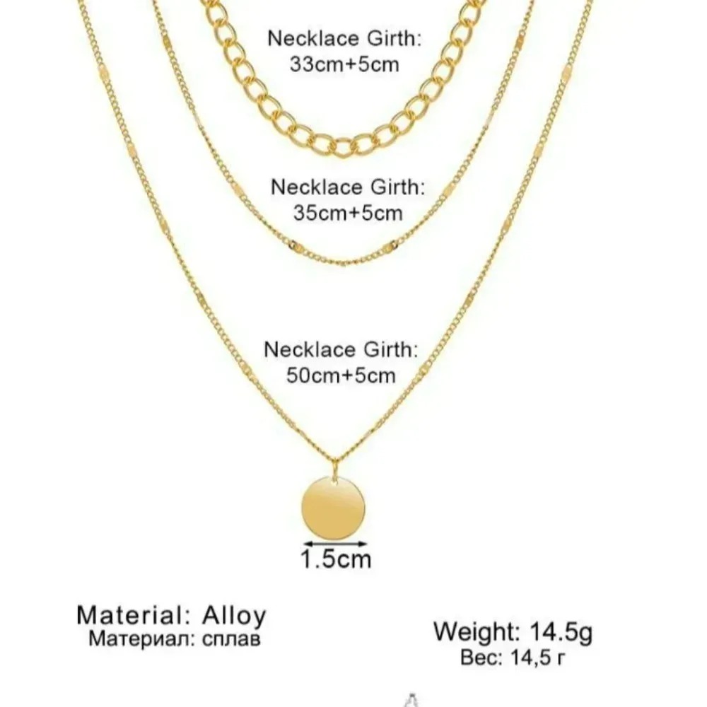 Collares con colgante en capas - Layered Pendant Necklace Aesthetic reseña y precio