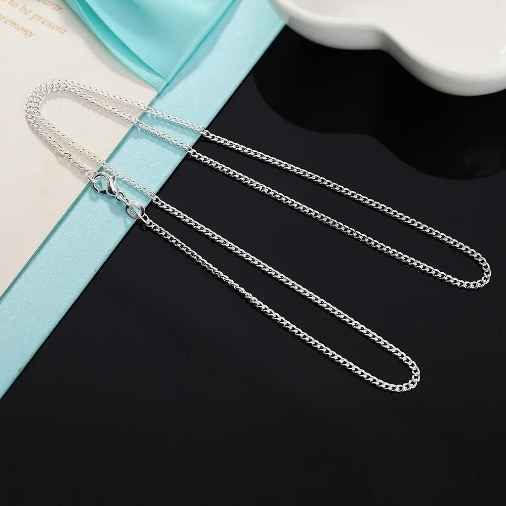 Collar de plata de ley 925 par - 925 Sterling Silver Chain Necklace Men reseña y precio