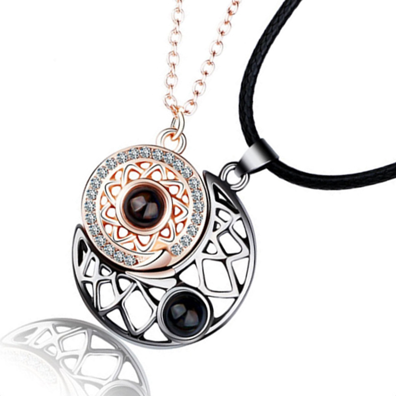 2 unids/set pareja collar a ju - Magnetic Couple Matching Necklaces reseña y precio