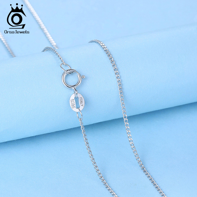 ORSA JEWELS-collar italiano de - 925 Sterling Silver Chain Necklace Men reseña y precio