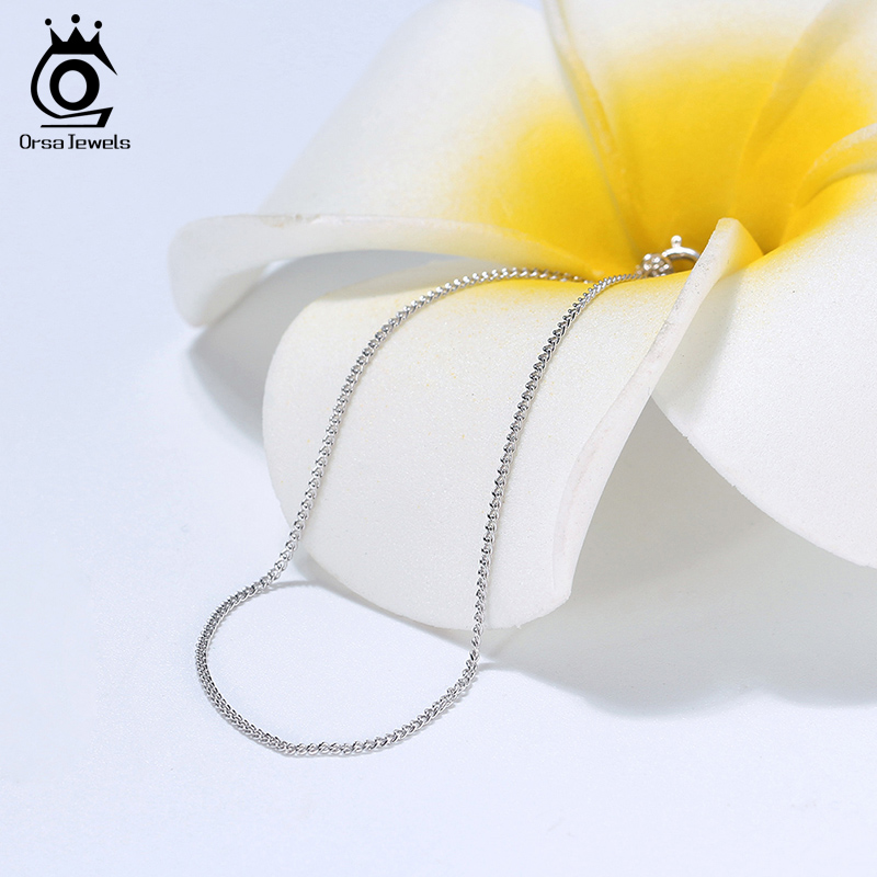 ORSA JEWELS-collar italiano de - 925 Sterling Silver Chain Necklace Men reseña y precio