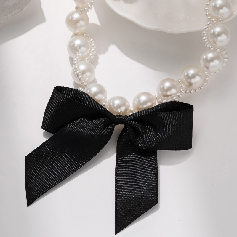 Gargantilla con cinta de perla - Pearl Choker Necklace Vintage reseña y precio