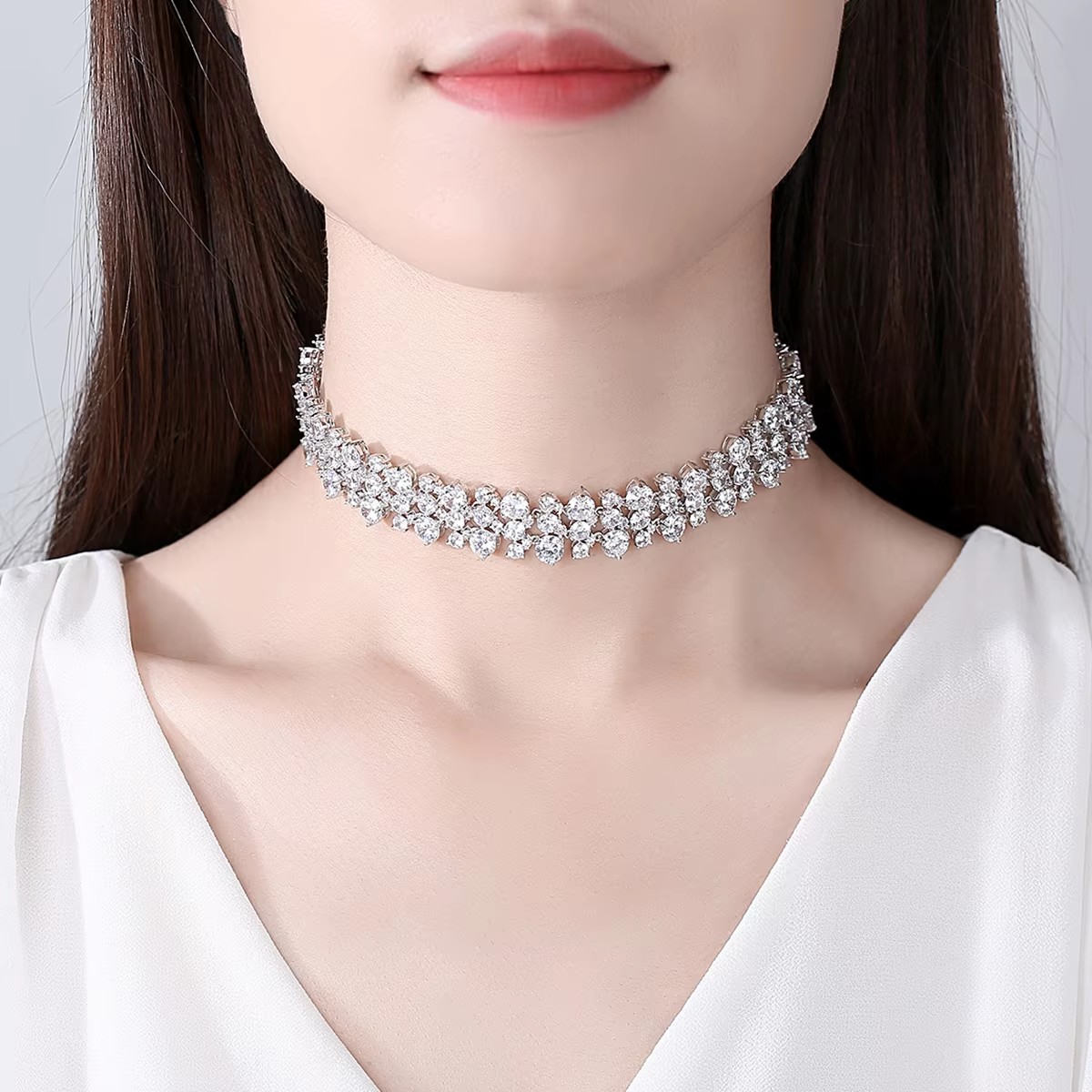 LUOTEEMI-gargantilla de circon - Layered Pendant Necklace Aesthetic reseña y precio