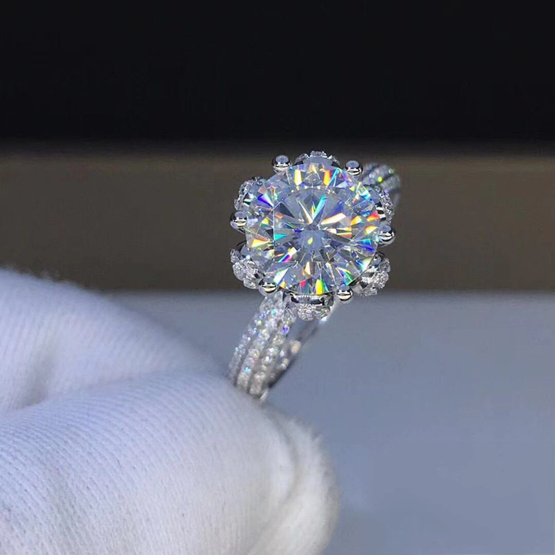 Anillo de Morganita con Diaman - Moissanite Engagement Ring 1 Carat reseña y precio