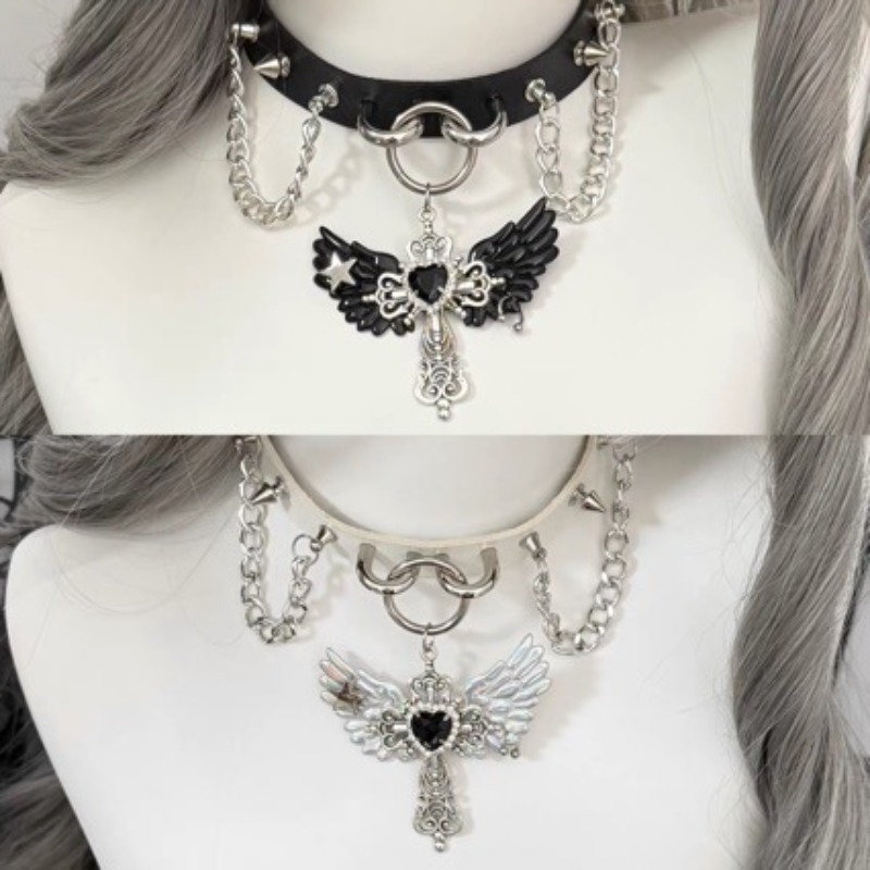 Collar de cadena para suéter c - Layered Pendant Necklace Aesthetic reseña y precio