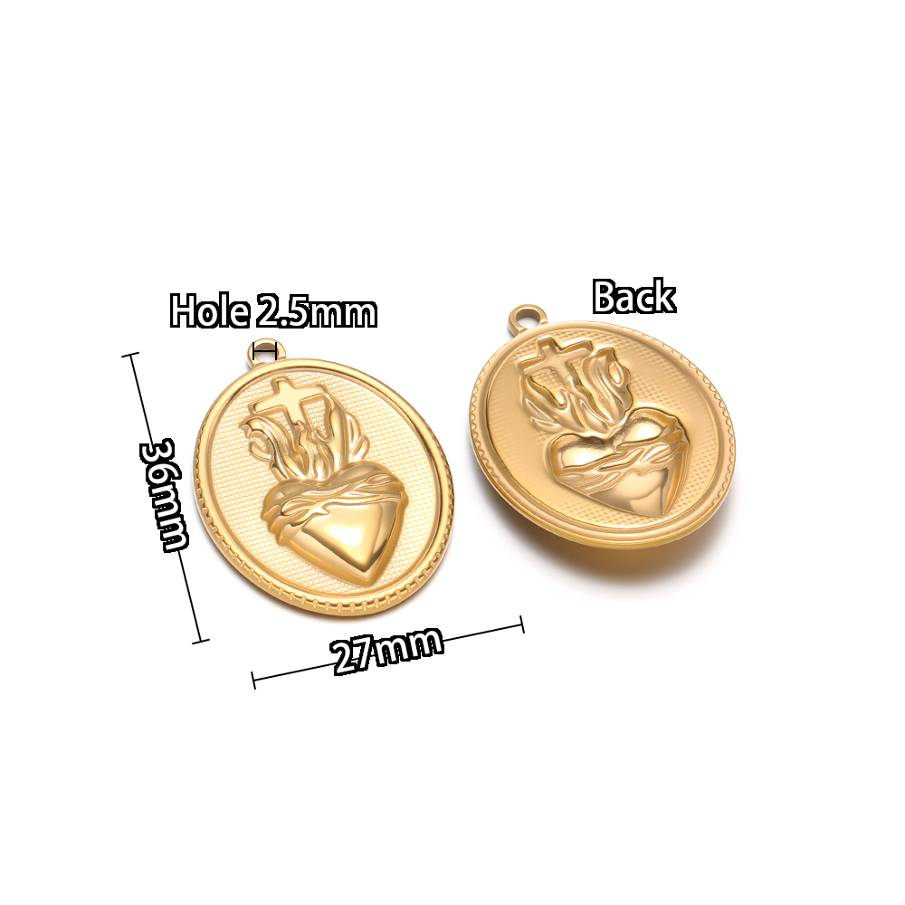 5 piezas de dijes de Jesús ova - Cross Pendant Necklace Gold reseña y precio
