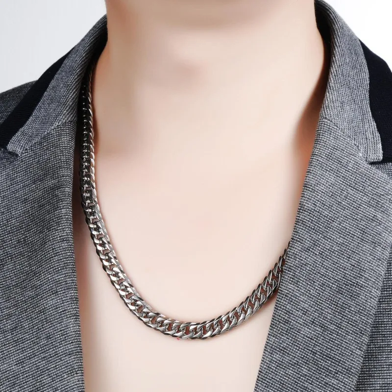Collar de cadena cubana de pla - Cuban Link Chain 12Mm reseña y precio