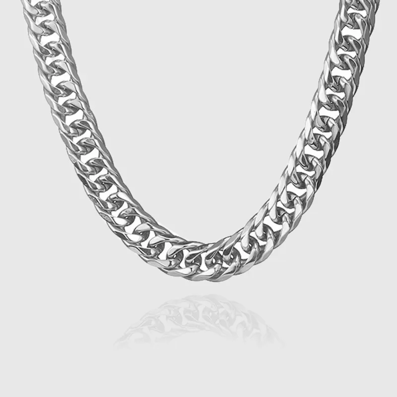 Collar de cadena cubana de pla - Cuban Link Chain 12Mm reseña y precio