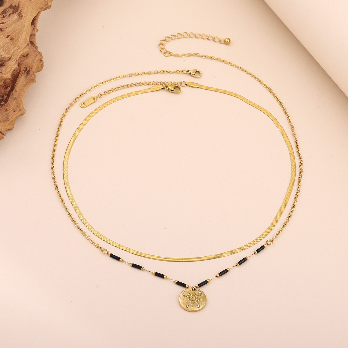 Collar Boho con Colgante de So - Layered Pendant Necklace Aesthetic reseña y precio