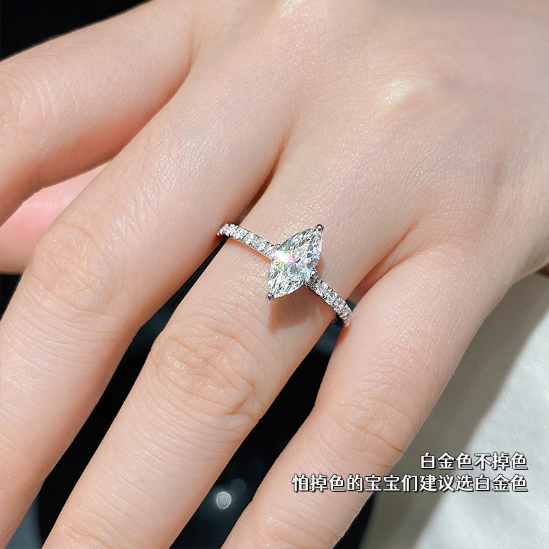 Anillos de boda de moissanita  - Moissanite Engagement Ring 1 Carat reseña y precio