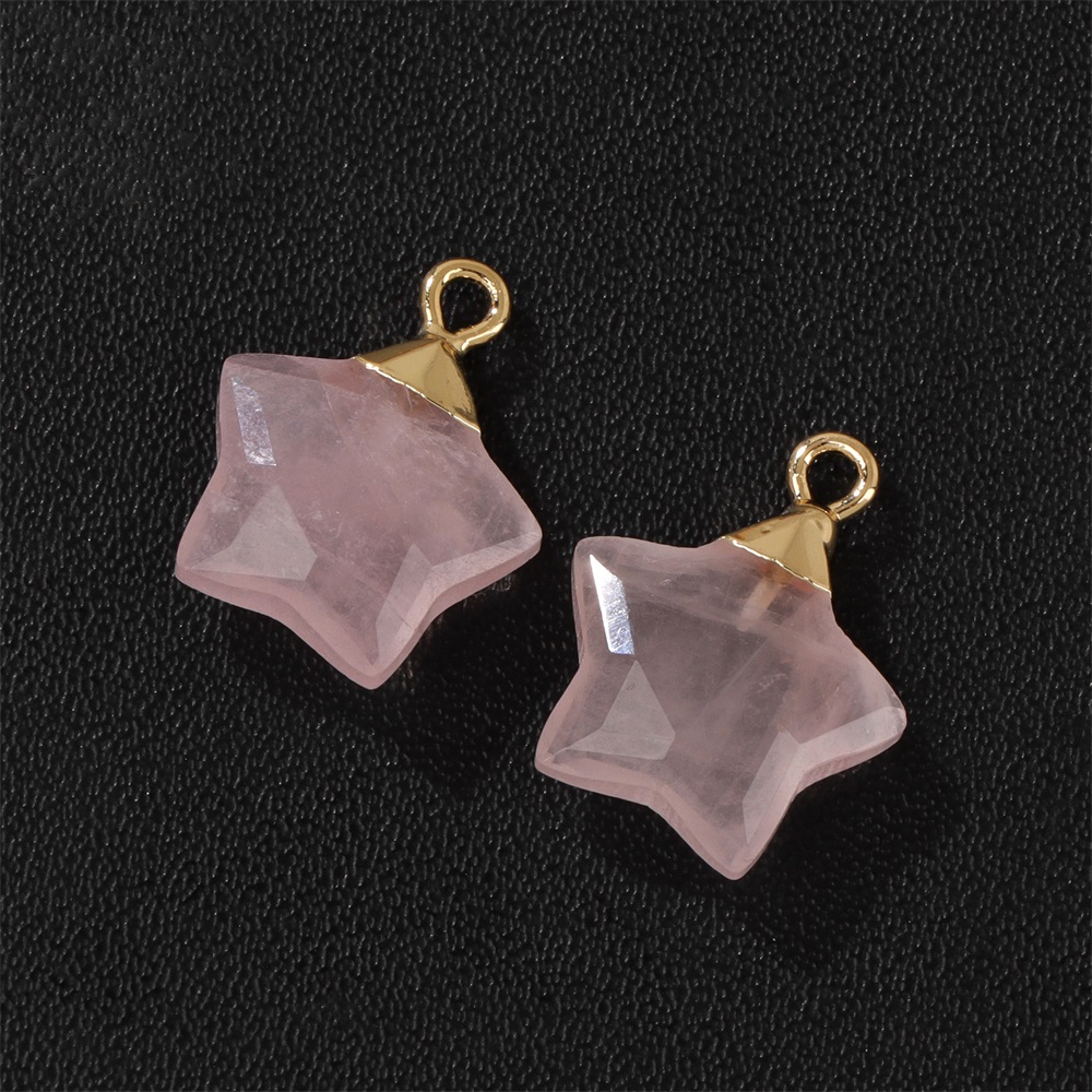 Colgante de piedra con forma d - Crystal Pendant Necklace Natural Stone reseña y precio