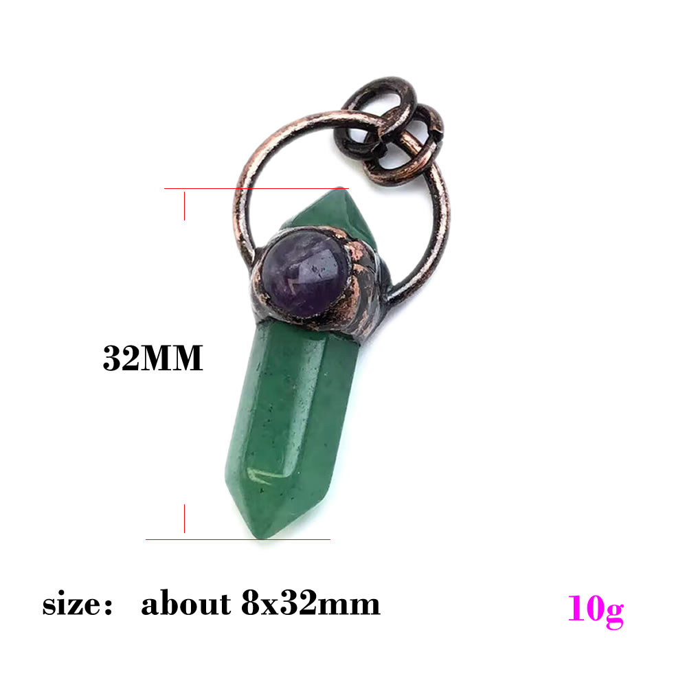 Colgantes de Cuarzo Cristalino - Crystal Pendant Necklace Natural Stone reseña y precio