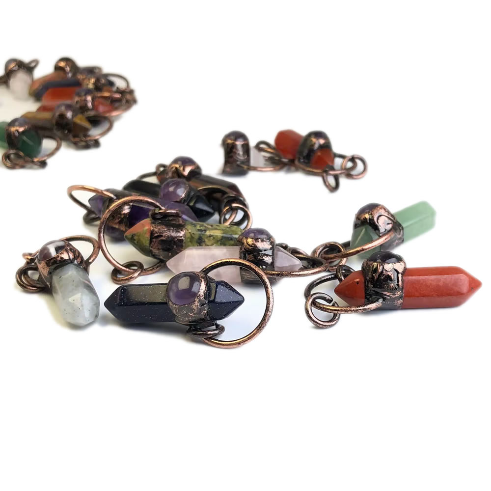 Colgantes de Cuarzo Cristalino - Crystal Pendant Necklace Natural Stone reseña y precio