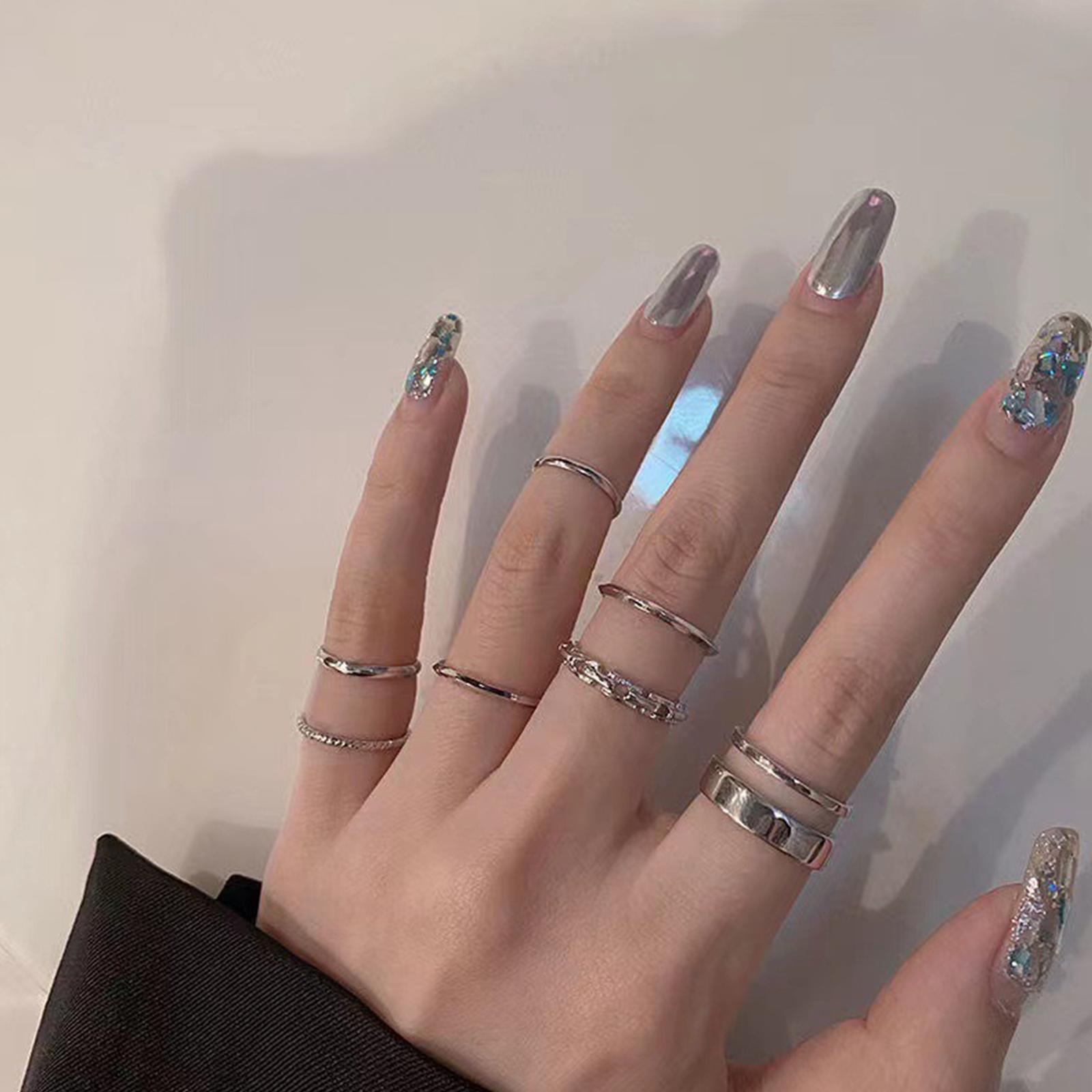 Conjunto de anillos de hip hop - Vintage Punk Knuckle Rings Set reseña y precio